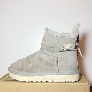 UGG Adora Theuano Womens Size 9 Pencil Lead Gray Suede Warm Winter Boots Shoes